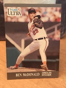 1991 Ben Mcdonald Fleer Ultra #19 baltimore orioles MLB Card Baseball Pitcher - Picture 1 of 2