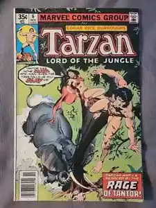 Tarzan #6 (Nov 1977, Marvel) Edgar Rice Burroughs Bronze Age FN+ Rage of Tantor - Picture 1 of 4