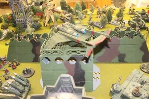laser cut model kit 28mm wargaming space fort corridor bunker set - Picture 1 of 22