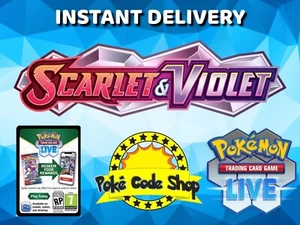36 x SCARLET & VIOLET Live Pokemon Booster Codes Online INSTANT QR EMAIL DELIVER - Picture 1 of 1
