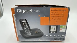Gigaset C575 – DECT-Schnurlostelefon mit Anrufbeantworter (schwarz) Gebraucht - Zdjęcie 1 z 5