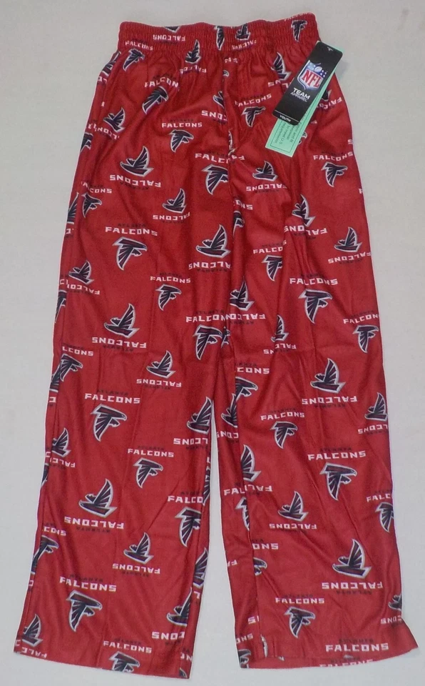 ATLANTA FALCONS  NFL TEAM APPAREL YOUTH PAJAMAS LOUNGE PANTS S M L XL NWT RED - Image 1 of 1