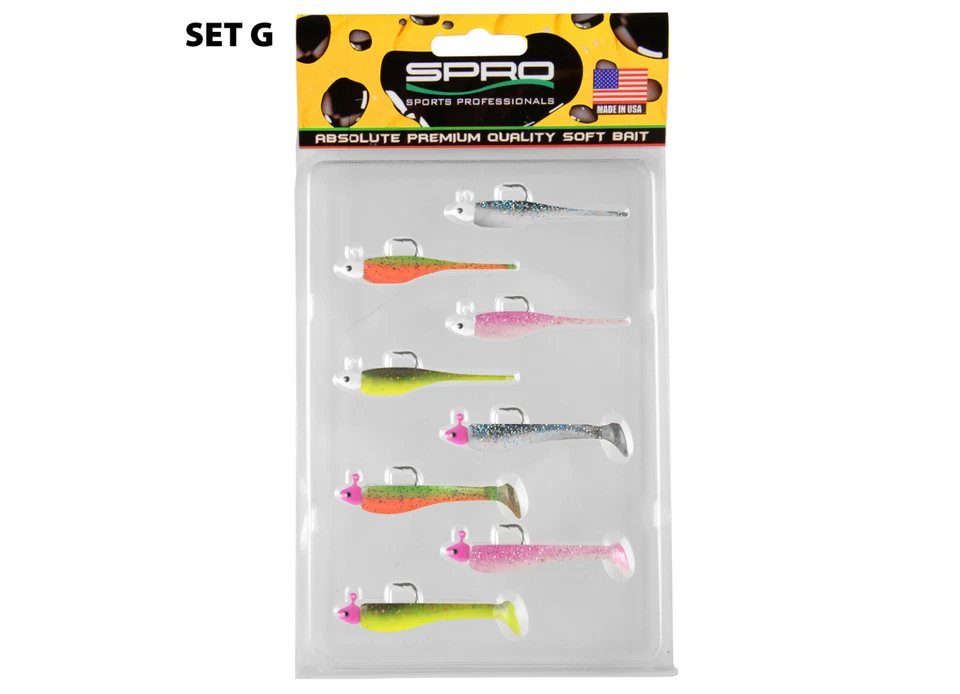 Ready for Fish Kit von SPRO 8 Köder-2 Jigs - das Set zum losangeln Pin und Shad  - Bild 1 von 1