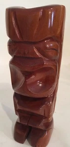 Beautiful Vtg Tiki Milo Wood Hawaii 8” Signed Lacquered - Picture 1 of 8