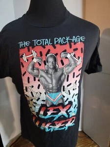 LEX LUGER THE TOTAL PACKAGE VINTAGE WWE WRESTLING SHIRT SIZE L WWF/NWA - Picture 1 of 6
