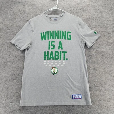 Boston Celtics Shirt Mens Small NBA Combine Under Armour Loose Fit - Image 1 of 4