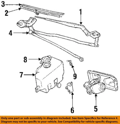 Motor limpiaparabrisas usado se adapta a: Geo Tracker 1992 grado A Foto 1 de 2