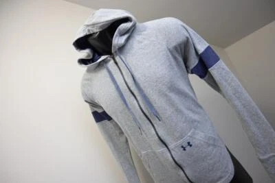 Under Armour 连帽衫全拉链棉混纺运动夹克女式中号 — 第 1/4 张图片