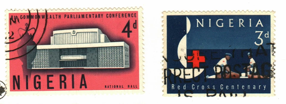 Nigeria #139, 147 used Red Cross - Image 1 of 1