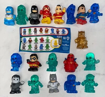 Juego completo de 19 toppers de lápiz OOSHIES DC Comics 2022 con caja y Batman dorado Foto 1 de 4