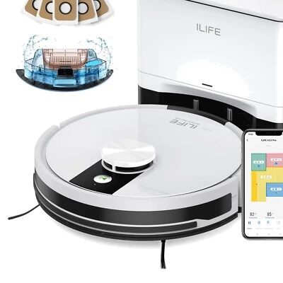 Effortless Cleaning: A12 Pro Robot Vacuum/Mop with 60 Days Self-Emptying Station - Image 1 of 4