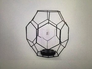 Geometric Candle Holder Black Modern/contemporary/gift/home/decor Free P+P - Picture 1 of 1