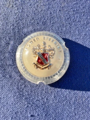 1955 1956 Buick "Direção hidráulica" NOS tampa de botão buzina central (RACHADURAS DE ESTRESSE) - Imagem 1 de 4