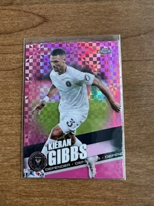 2022 Topps Chrome MLS KIERAN GIBBS Pink X-Fractor #185 Miami Refractor - Picture 1 of 2