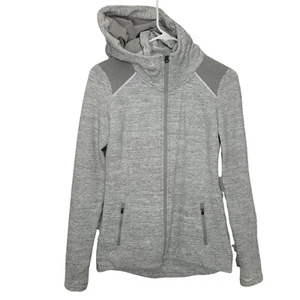Athleta Stronger Hoodie Fleece Lined Full Zip Athletic Jacket Gray Women's Sz XS - Picture 1 of 8