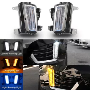 Luces antiniebla LED parachoques lámpara de paso DRL con señal de giro para Cadillac XT5 2017-2019 - Imagen 1 de 16