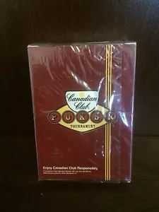 Canadian Club Whisky Poker Tournament Playing Cards Whiskey Sealed Advertising - Picture 1 of 3