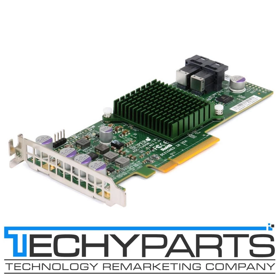 Supermicro AOC-S3008L-L8i SAS3 12G 8-портовый внутренний PCIe 3.0 RAID-контроллер SFF - Изображение 1 из 1