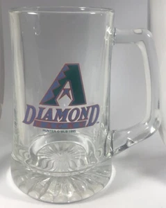 RARE MLB Arizona Diamondbacks Baseball Beer Stein Glass Pint Mug | Hunter 1995 - Picture 1 of 4