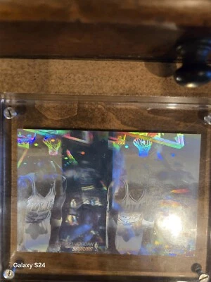 1991-92 Michael Jordan Upper Deck Holograma Puntuación, 2 cartas AW1, hoja sin cortar Foto 1 de 2