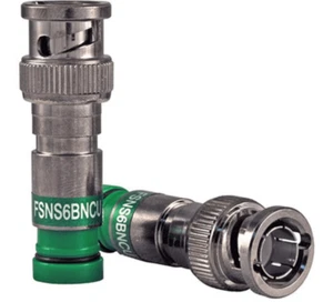 25-pack Snap-N-Seal ProSNS RG6 Cable BNC Compression Connector, Belden FSNS6BNCU - Bild 1 von 1