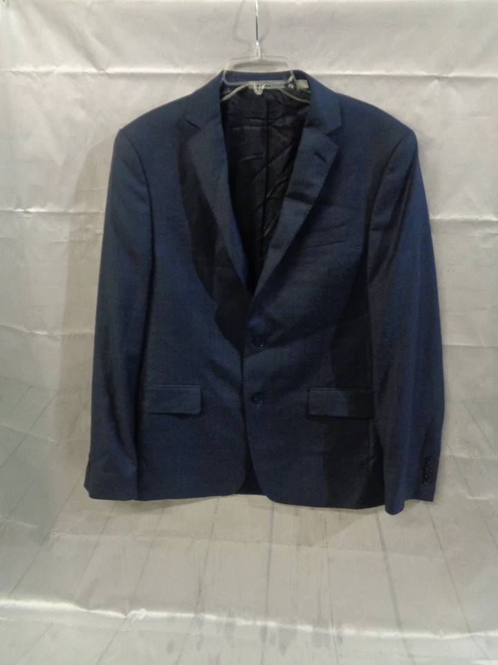 DKNY Hombre Chaqueta Azul Marino Abrigo Deportivo 100% Lana Natural Elastizado Dos Botones 40L Foto 1 de 4