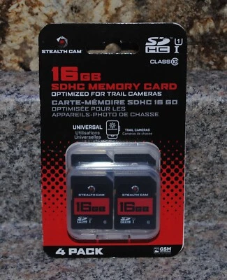 Stealth Cam 16GB SDHC Memory Card 4-Pack