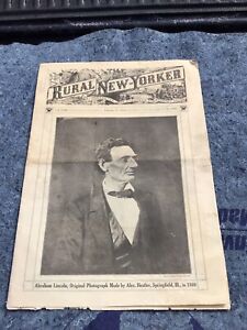 February 17, 1934 Rural New Yorker Magazine Abraham Lincoln Cover *RARE*