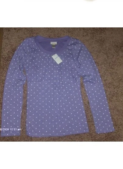 НОВЫЙ С ЯРЛЫКАМИ LIMITED TOO ГОРОШЕК ДЛИННЫЙ SLVD ТОЧКА ФУТБОЛКА 5 цветов - Изображение 1 из 1