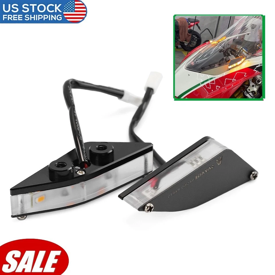 Placa base espejo señales de giro LED delanteras para DUCATI Panigale V4/S/R Panigale V2 Foto 1 de 4