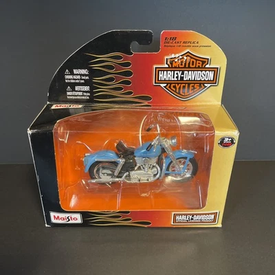 Maisto Harley-Davidson 1:18 Die-Cast 1952 Modelo K Azul Motocicleta Serie 27 Usado Foto 1 de 4