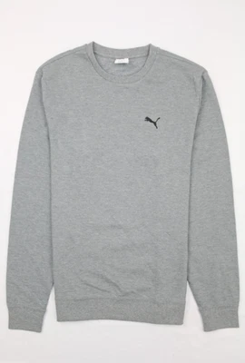 Sudadera PUMA Para Hombre Cuello Redondo Ajuste Regular Tela Texturizada Gris L Bordada Foto 1 de 4