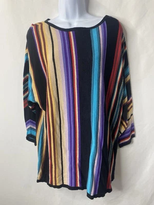 Suéter Chaps Mujer Mezcla de Lino Talla 1X Lagenlook Primavera Transición Ropa Preppy Foto 1 de 4