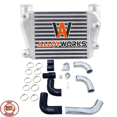 Top Mount Intercooler+Pipe Kit For Nissan 2003-2007 Patrol GU 4.2 TDi TD42 4.2L. - image 1 of 4