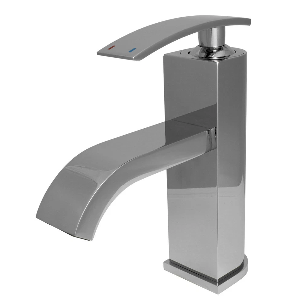 Design Miscelatore Monocomando Rubinetto Bagno Lavabo Sanlingo Cromo - Immagine 1 di 1