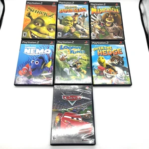 Shrek 2 Over the Hedge Finding Nemo Madagascar Looney Tunes Cars Bundle PS2 - Bild 1 von 22