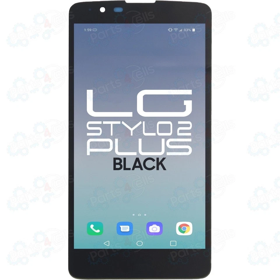 For LG Stylo 2 Plus New LCD Display With Touch Screen Black Replacement Part - Image 1 of 2