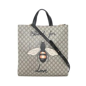 Gucci Tote Crossbody GG Supreme Abeille 450950 148484655 - Picture 1 of 13