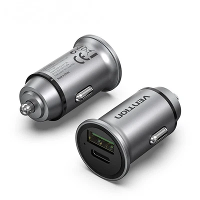Car Charger QC 4.0 Dual Port PD 20W Type C USB Fast Charging For iPhone Samsung - Image 1 of 4