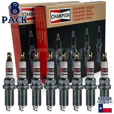 8 Pack Spark Plugs Champion Iridium For 2003-2005 Chevrolet Express 2500 V8-5.3L - Image 1 of 3