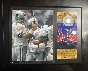 1993 Super Bowl AFC-NFC Championship Ticket Plakette Irvin Smith Aikman - Bild 1 von 4