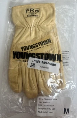Guante de tierra Youngstown 12-3365-60-M FR forrado con Kevlar, bronceado medio Foto 1 de 2
