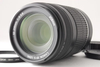 【Top Mint】 Canon EF-S 55-250mm f4-5.6 IS Telephoto Zoom lens From JAPAN - Image 1 of 4