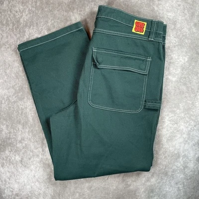 Empyre Skater джинсы 36 X 30 зеленый расслабленный джинсовой ткани двойной колена мешковатые свободного Y2K - Изображение 1 из 4