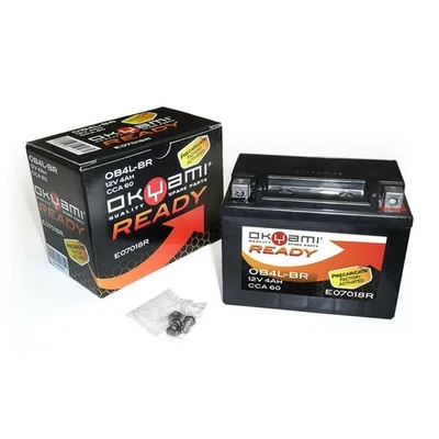 Batteria OKYAMI YB4L-B pronta all'uso MALAGUTI 50 F12 Phantom Air 2000-2003 - Immagine 1 di 2