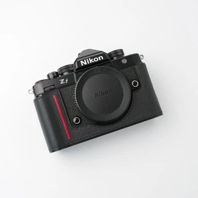 Handmade Genuine Real Leather Camera Bag Case Protect Cover Grip for Nikon ZF - Image 1 of 4
