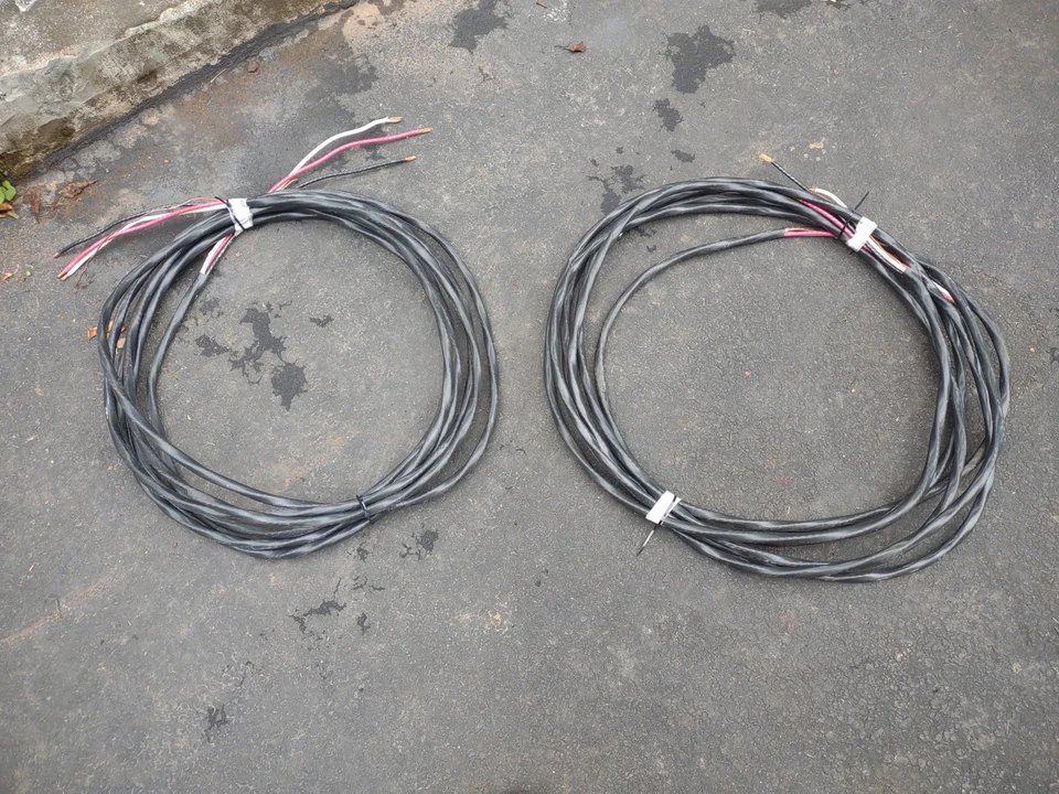 (2) Pce 6/3. ALAMBRE DE COBRE NEGRO 25-30 PIES AWG 6/3 Foto 1 de 4