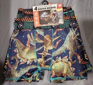 Jurassic World Boys All Over Print 4-Pack Boxer Briefs Size M (8) New - Picture 1 of 2