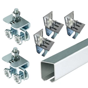 W-75kg/3m 2fl. Schiebetor Laufwerk Hallentor Rolltor Schiene Torlaufwerk - Bild 1 von 4