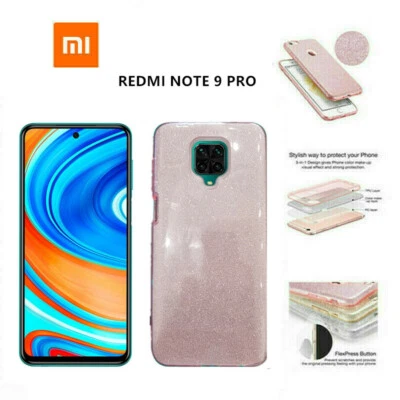 Cover Custodia Brillantini Brillante Lucciante per XIAOMI REDMI NOTE 9 PRO - Immagine 1 di 3